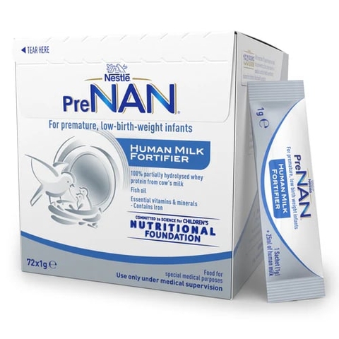 Nestlé PreNAN HMF 1g x 72 Gói – Bột Bổ Sung Sữa Mẹ Cho Trẻ Sinh Non Và Nhẹ Cân