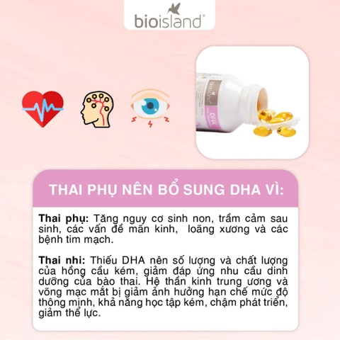 Vitamin BioIsland DHA Cho Mẹ Bầu Hộp 60 Viên (Úc)