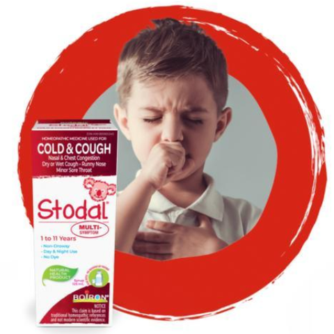 Siro Ho Boiron Stodal Giảm Ho Cảm Lạnh cho bé 1-11 tuổi chai 125ml Canada