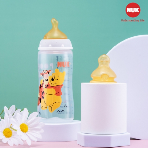 Set 2 Núm Ti NUK Premium Choice+ Cao Su S1– M cho bé từ 0-6 tháng