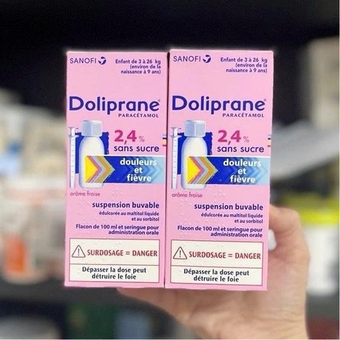 Siro Hạ Sốt Doliprane 2.4% Sans Sucre 100ml Từ Pháp 2026 – Siro Doliprane Giảm Đau Hạ Sốt Hiệu Quả Cho Trẻ Không Đường An Toàn Dễ Uống Hương Trái Cây Paracetamol Chính Hãng Sanofi Giá Rẻ Cho Bé Sơ Sinh Từ 3kg Đến 26kg