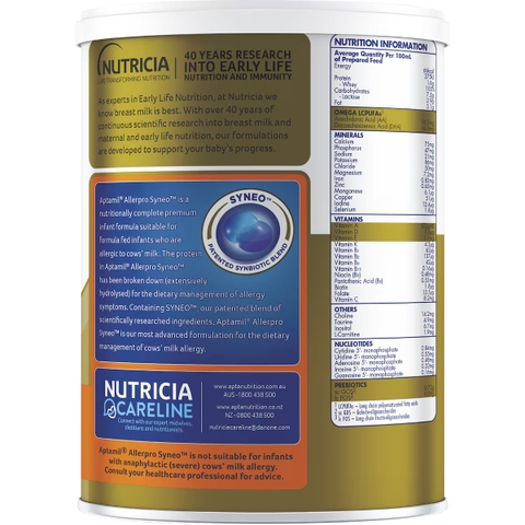 Sữa Aptamil AllerPro Syneo Số 1 900g – Giải Pháp Tốt Nhất Cho Bé Dị Ứng Đạm Sữa Bò 0-6 Tháng