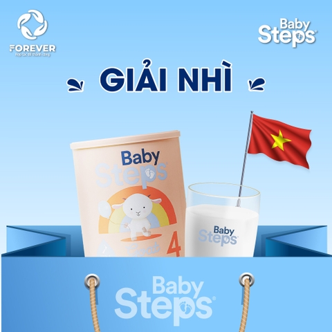 Sữa dê Baby Steps số 1 900g cho bé 0-6 tháng tuổi dị ứng đạm sữa bò là sữa dê Baby Steps không đạm sữa bò không lactose an toàn tăng cân cao cấp từ Baby Steps