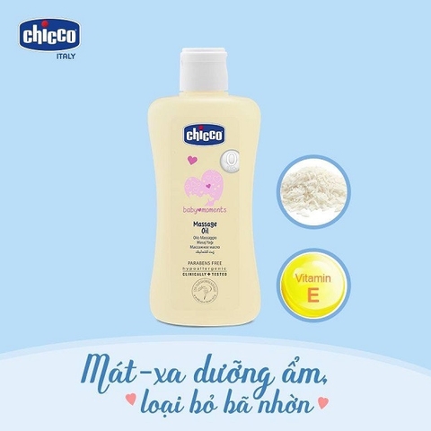 DẦU MÁT XA CÁM GẠO CHICCO 200ML