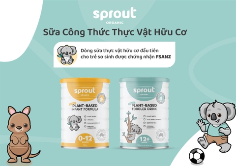 Sữa Sprout Organic Plant Based Toddler Drink 700g Cho Bé Từ 12 Tháng Trở Lên Dị Ứng Đạm Sữa Bò