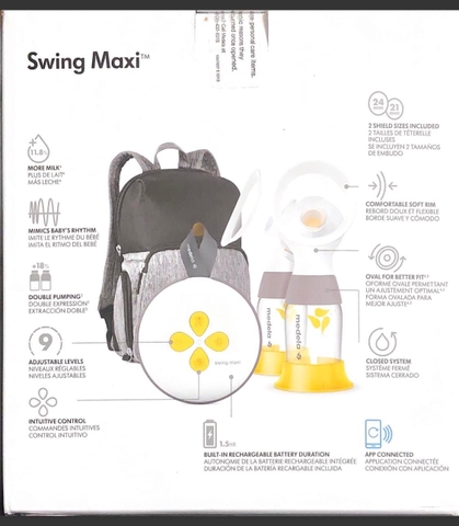 Máy hút sữa Medela Swing maxi Plus tích điện new / like new[BH 12 tháng]