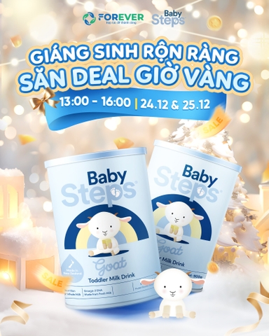 Sữa Dê Baby Steps Số 3 Lon 900g Cho Trẻ Từ 12 Tháng Trở Lên Dị Ứng Đạm Sữa Bò 2026 – Sữa Dê Baby Steps Không Đạm Sữa Bò Không Lactose An Toàn Tăng Cân Hỗ Trợ Tiêu Hóa Miễn Dịch Chính Hãng New Zealand 
