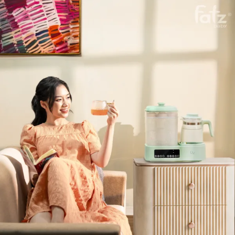 Máy đa năng điện tử (Tiệt trùng/ Sấy khô/ Hấp/ Làm sữa chua/ Đun & Hâm nước) Multimax 10 Fatzbaby