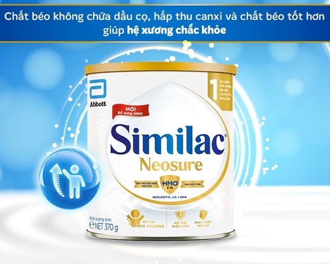 Sữa Bột Similac Neosure 370g Giải pháp dinh dưỡng tối ưu cho trẻ sinh non, nhẹ cân (0 - 12 tháng)