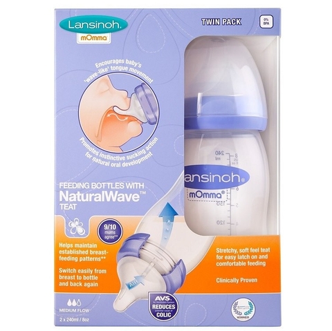 Bình sữa Lansinoh Momma 160ml - 0M+