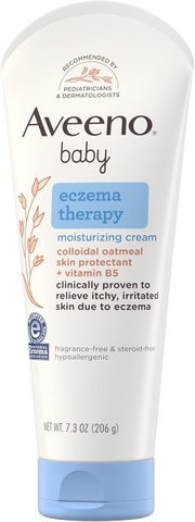 Kem Dưỡng Ẩm Aveeno Baby Eczema Therapy 206g Bột Yến Mạch Keo Tự Nhiên & Vitamin B5 2026 – Kem Dưỡng Da Aveeno Baby Eczema Therapy Cho Bé Bị Khô Ngứa Kích Ứng Do Chàm Không Chứa Paraben Steroid Fragrance-Free Phthalate-Free An Toàn Cho Trẻ Sơ Sinh Chính Hãng Mỹ Giá Rẻ