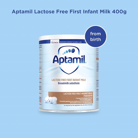 Sữa Bột Aptamil Lactose Free 400g Cho Bé 0-12 Tháng 2026 – Aptamil Lactose Free Không Lactose Hỗ Trợ Tiêu Hóa Tăng Cân Khỏe Mạnh Cho Bé Không Dung Nạp Đường Lactose Chính Hãng Anh Giá Rẻ