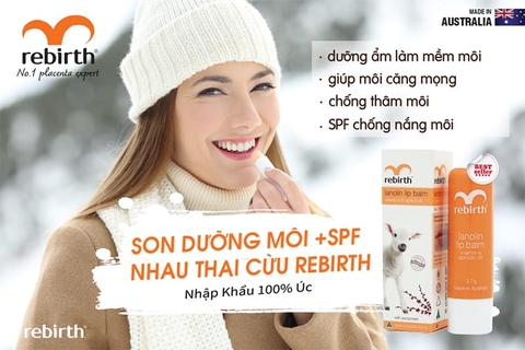 Son dưỡng môi nhau thai cừu Thỏi mẫu mới