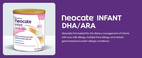 Sữa Neocate Infant DHA/ARA 400g Chính Hãng : Review Chi Tiết, Giá Bán, Thành Phần, Lợi Ích, Cách Pha Cho Bé Dị Ứng Đạm Sữa Bò Nặng, Rối Loạn Tiêu Hóa, Viêm Ruột, Hấp Thu Kém
