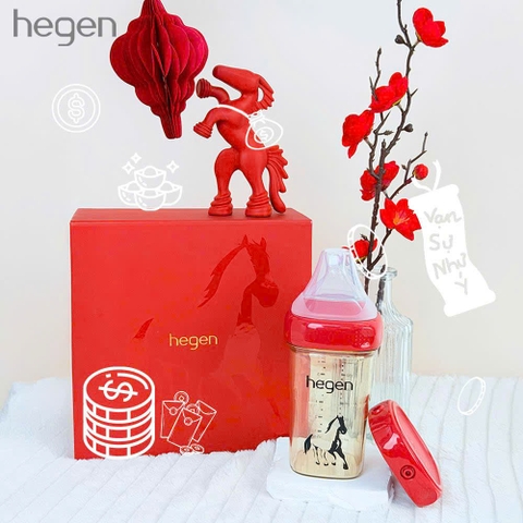Bộ Bình Sữa Hegen Ngựa Năm 2026 – Phiên Bản Giới Hạn The Majestic Stallion Collection (Chính Hãng) 2026 – Bộ Bình Sữa Hegen The Majestic Stallion Collection Crimson Red Nhập Khẩu Singapore Hỗ Trợ Cho Bé Bú Bình Tiện Lợi An Toàn Không BPA Không BPS Không PVC Chính Hãng Hegen Giá Rẻ