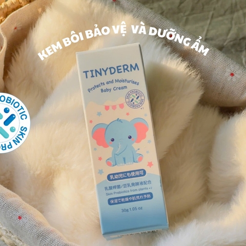 TinyDerm – Kem Phục Hồi Da Bé Dị Ứng Đạm Sữa Bò Nặng | Prebiotics + Postbiotics Nhật Bản Giúp Da Khỏe Từ Gốc 