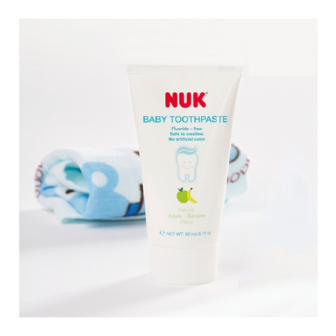 Kem đánh răng trẻ em 3-36 tháng không Flouride 50ml Nuk Đức