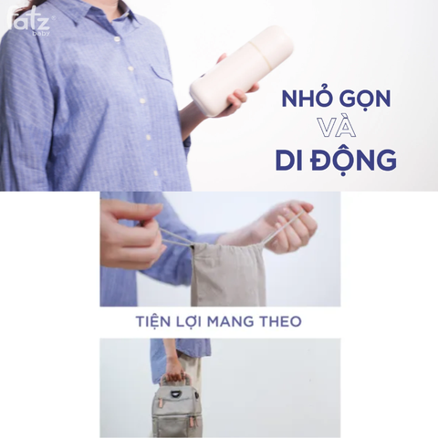 Dụng cụ máy hâm nước pha sữa cầm tay Mini Smart 2 Fatzbaby