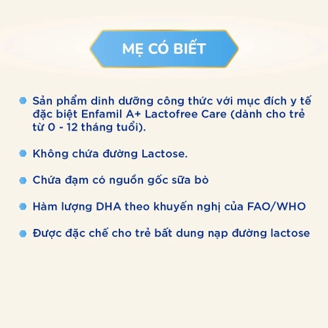 Sữa Bột Enfamil A+ Lactofree 380g Cho Bé 0-12 Tháng Dành Cho Trẻ Không Dung Nạp Đường Lactose 2026 – Enfamil A+ Lactofree Không Lactose Hỗ Trợ Tiêu Hóa Tăng Cân Khỏe Mạnh Cho Bé Dị Ứng Lactose Chính Hãng Mỹ Giá Rẻ