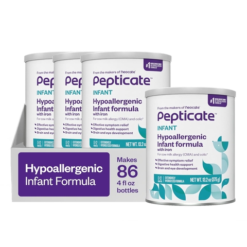 Sữa Công Thức Pepticate Dành Cho Trẻ Sơ Sinh 2026 – Pepticate Hypoallergenic Không Đạm Sữa Bò Không Lactose An Toàn Tăng Cân Hỗ Trợ Tiêu Hóa Miễn Dịch Với DHA ARA Sắt Prebiotics Chính Hãng Mỹ Giá Rẻ Cho Bé Dị Ứng Đạm Sữa Bò