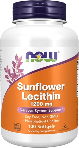 Viên Uống Sunflower Lecithin Now 1200mg - Giảm Tắc Tia Sữa An Toàn, Chính Hãng Cho Mẹ Sau Sinh