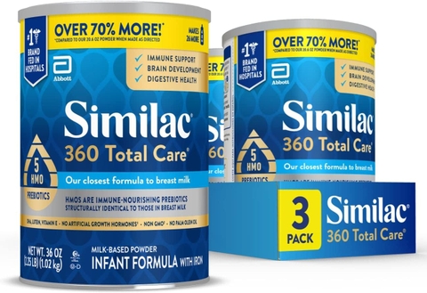 Sữa Công Thức Similac 360 Total Care - Dinh Dưỡng Tốt Nhất Cho Bé Sơ Sinh