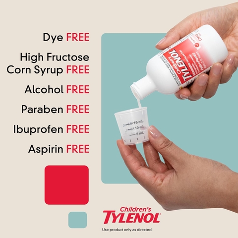 Siro Giảm Đau Hạ Sốt Tylenol Cho Trẻ 2-11 Tuổi Children’s Tylenol Pain Fever 120ml Vị Cherry 2025 – Acetaminophen Hương Anh Đào Chính Hãng Mỹ Giá Rẻ, An Toàn Không Aspirin Ibuprofen Cho Bé Mọc Răng Đau Nhức Sốt Cao