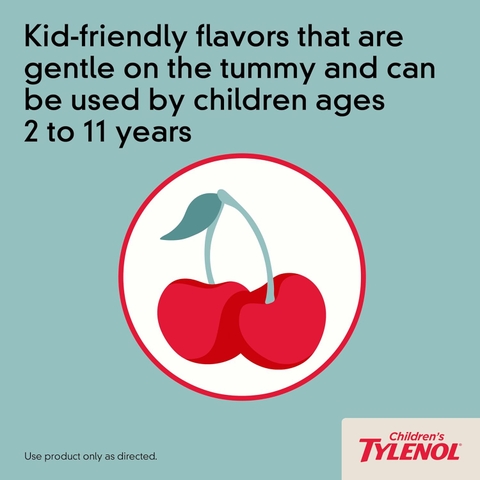 Siro Giảm Đau Hạ Sốt Tylenol Cho Trẻ 2-11 Tuổi Children’s Tylenol Pain Fever 120ml Vị Cherry 2025 – Acetaminophen Hương Anh Đào Chính Hãng Mỹ Giá Rẻ, An Toàn Không Aspirin Ibuprofen Cho Bé Mọc Răng Đau Nhức Sốt Cao