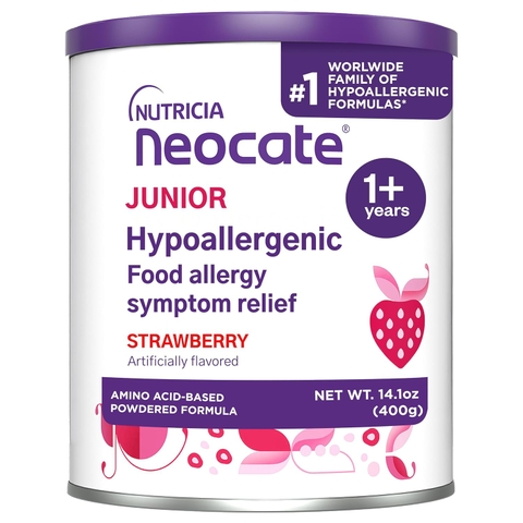 Sữa Công Thức Neocate Junior Dành Cho Trẻ Từ 1 Tuổi Trở Lên 2026 – Neocate Junior Không Gây Dị Ứng Không Chứa Sữa Bò Công Thức Dựa Trên Axit Amin Hương Dâu Lon 410ml Hỗ Trợ Tăng Cân Tiêu Hóa Miễn Dịch Chính Hãng Mỹ Giá Rẻ
