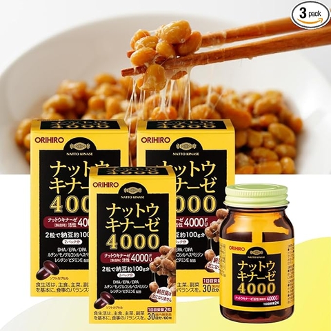 Viên Uống Hỗ Trợ Phòng Đột Quỵ Orihiro Nattokinase 4000FU