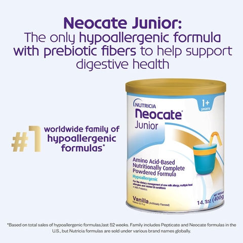 Neocate Junior Vanilla – Công Thức Không Gây Dị Ứng, Hỗ Trợ Tiêu Hóa Cho Trẻ