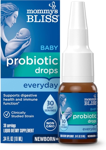 🌟 MEN VI SINH DẠNG NHỎ GIỌT MOMMY'S BLISS BABY PROBIOTIC DROPS – HỖ TRỢ SỨC KHỎE TIÊU HÓA & MIỄN DỊCH CHO BÉ TỪ 0 THÁNG TUỔI! 🌟