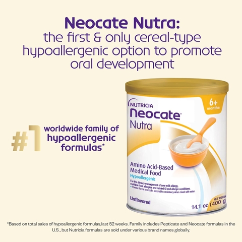 Nutricia Neocate Nutra 14.1 oz – Thực Phẩm Rắn Không Chứa Sữa, Không Gây Dị Ứng Cho Trẻ Dị Ứng Thức Ăn