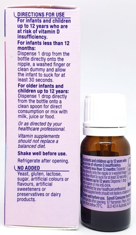 Vitamin D3 Ostelin Infant ÚC