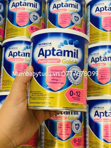 Sữa Aptamil Pepti Junior Gold+ Úc 450g - Giải Pháp Tối Ưu Cho Trẻ Dị Ứng Đạm Sữa Bò