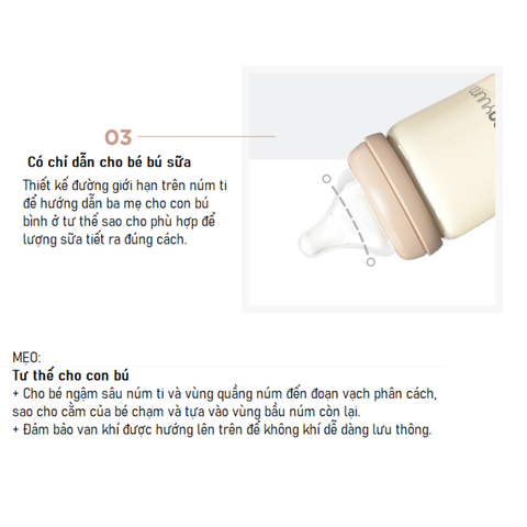Bình sữa PPSU Moyuum - Trơn - 170ml - Kèm núm 1 từ 0 tháng tuổi