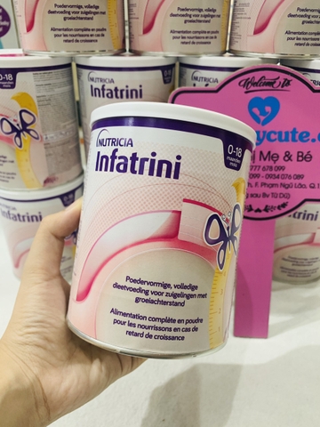 Sữa bột Infatrini Đức cao năng lượng giúp bé tăng cân từ 0-18 tháng 400g