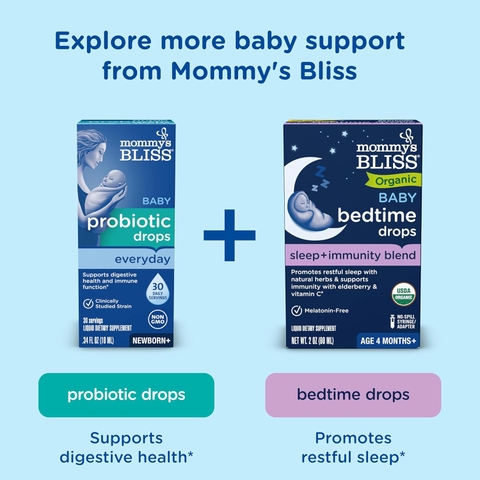Siro Vitamin Tổng Hợp Mommy's Bliss + Sắt 30ml Cho Bé Từ 2 Tháng Tuổi Trở Lên 2026 – Mommy's Bliss Multivitamin With Iron Hỗ Trợ Hệ Miễn D