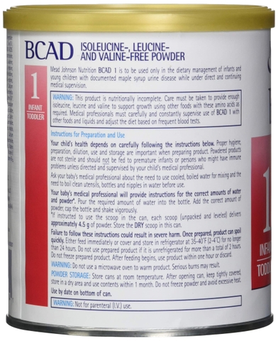 Sữa Công Thức BCAD 1 - Giải Pháp Dinh Dưỡng Cho Trẻ Sơ Sinh Mắc Bệnh Siro Niệu (MSUD) RỐI LOẠN CHUYỂN HÓA