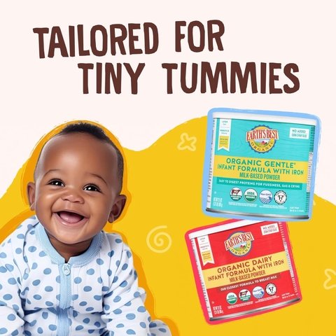 Sữa Earth’s Best Organic Infant Formula 595g Đỏ Cho Bé 0-12 Tháng - Mỹ 2026 – Sữa Hữu Cơ Không GMO Hỗ Trợ Phát Triển Não Bộ Xương Chiều Cao Miễn Dịch Chính Hãng Mỹ Giá Rẻ