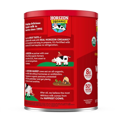 Horizon Organic Dry Whole Milk 870g – Sữa Bột Hữu Cơ Tiện Lợi, Giàu Dinh Dưỡng