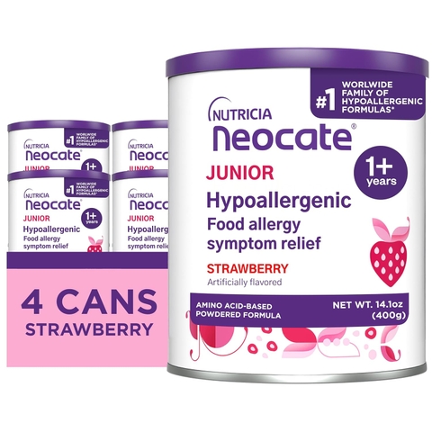 Sữa Công Thức Neocate Junior Dành Cho Trẻ Từ 1 Tuổi Trở Lên 2026 – Neocate Junior Không Gây Dị Ứng Không Chứa Sữa Bò Công Thức Dựa Trên Axit Amin Hương Dâu Lon 410ml Hỗ Trợ Tăng Cân Tiêu Hóa Miễn Dịch Chính Hãng Mỹ Giá Rẻ