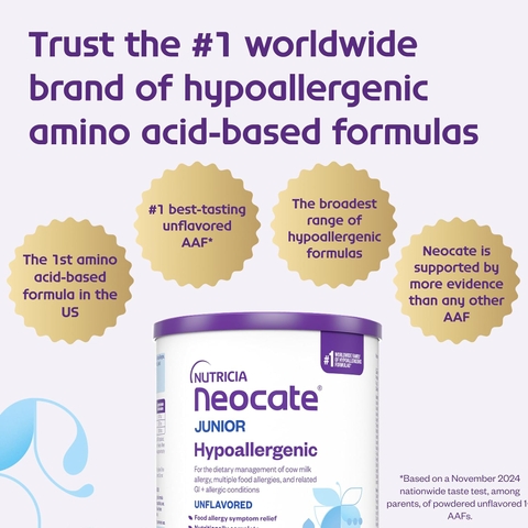 Sữa Công Thức Nutricia Neocate Junior Dành Cho Trẻ Từ 1 Tuổi Trở Lên 2026 – Neocate Junior Không Gây Dị Ứng Không Chứa Sữa Bò Công Thức Dựa Trên Axit Amin Hương Vị Thơm Ngon Không Hương Liệu Lon 14.1 Oz (400g) Hỗ Trợ Tăng Cân Tiêu Hóa Miễn Dịch Chính Hãng Mỹ Giá Rẻ