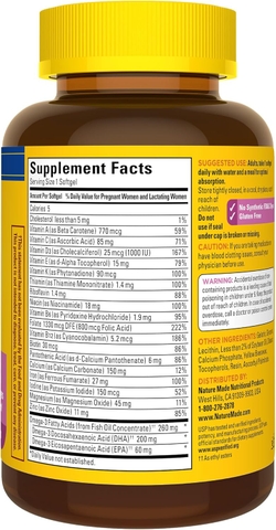 Prenatal Folic Acid DHA Bổ Sung Dinh Dưỡng Cho Bà Bầu 2026 – Prenatal Folic Acid DHA Cung Cấp Vitamin Khoáng Chất DHA Cần Thiết Thai Kỳ Mẹ Khỏe Bé Phát Triển Toàn Diện An Toàn Không GMO Không Gluten Chính Hãng Giá Rẻ Cho Phụ Nữ Mang Thai