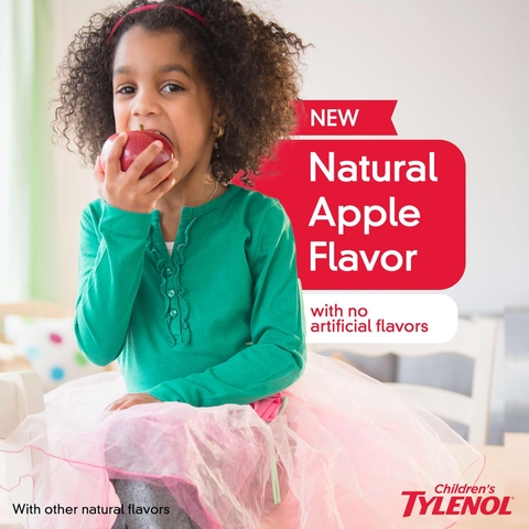 Siro Giảm Đau Hạ Sốt Tylenol Cho Trẻ 2-11 Tuổi Children’s Tylenol Pain Fever 120ml Vị Cherry 2025 – Acetaminophen Hương Anh Đào Chính Hãng Mỹ Giá Rẻ, An Toàn Không Aspirin Ibuprofen Cho Bé Mọc Răng Đau Nhức Sốt Cao