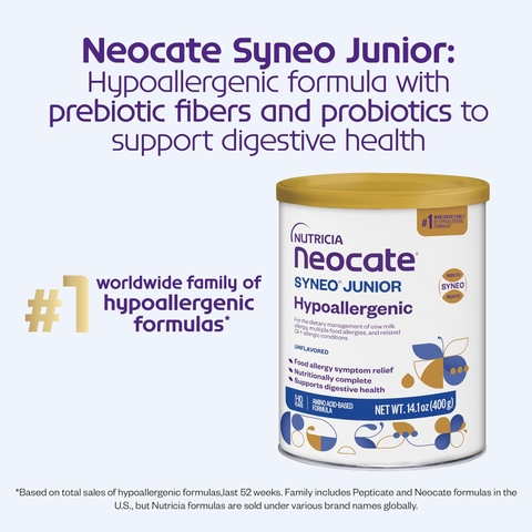 Neocate Syneo Junior - Giải Pháp Dinh Dưỡng Tối Ưu Cho Trẻ Dị Ứng Thực Phẩm