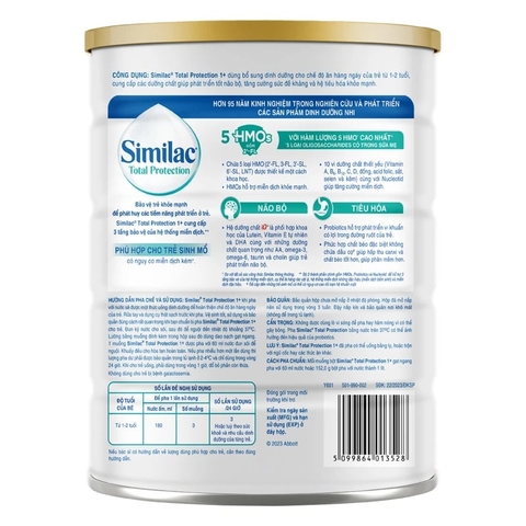 Similac® Total Protection 1+ 800g – Sữa Tăng Cường Miễn Dịch, Hỗ Trợ Phát Triển Toàn Diện Cho Trẻ 1+ Tuổi
