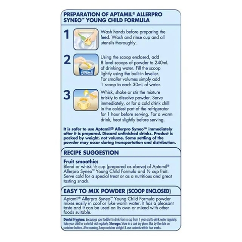 Sữa Aptamil AllerPro Syneo Số 3 900g – Giải Pháp Tốt Nhất Cho Bé Dị Ứng Đạm Sữa Bò 12-36 Tháng