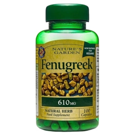 Vitamin Fenugreek 610mg (Cỏ Cà Ri Lợi Sữa) 2026 – Viên Uống Chiết Xuất Tự Nhiên Cỏ Cà Ri Kích Thích Tăng Tiết Sữa Cải Thiện Chất Lượng Sữa Hỗ Trợ Phục Hồi Sức Khỏe Mẹ Sau Sinh Tăng Size Vòng 1 Như Hormone Estrogen Chính Hãng Nature's Garden Anh Giá Rẻ