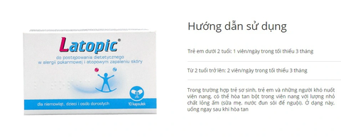 Men Vi Sinh LATOPIC PROBIOTICS